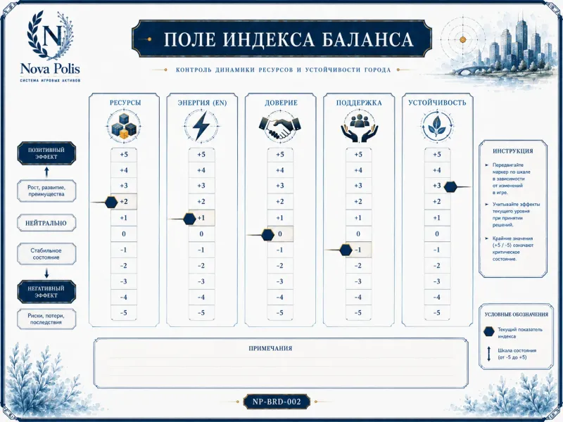 Проекторный дашборд Nova Polis